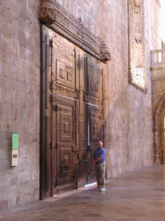 082 - Pastor D checks out the large door