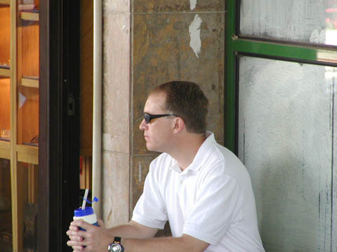 00a - Doug is pensive as he waits at Loule